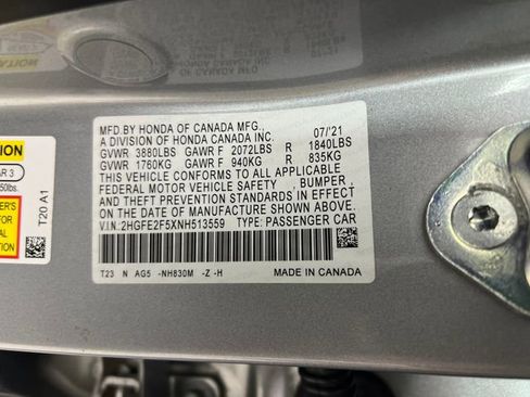 Used 2022 Honda Civic Sport image 26