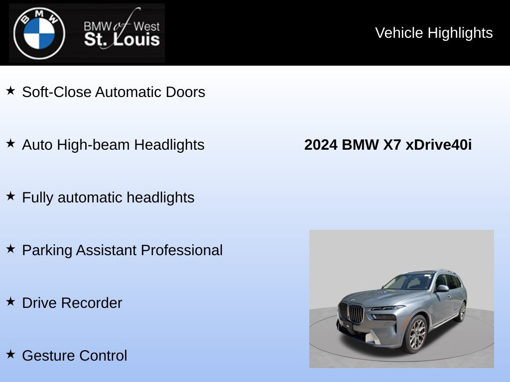 Used 2024 BMW X7 xDrive40i AWD/4WD image 24