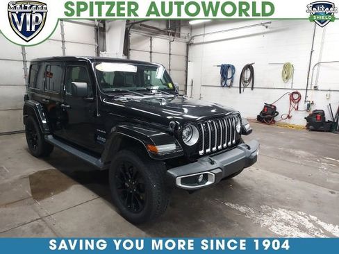 Used 2021 Jeep Wrangler Unlimited Sahara 4xe w/ Cold Weather Group image 1
