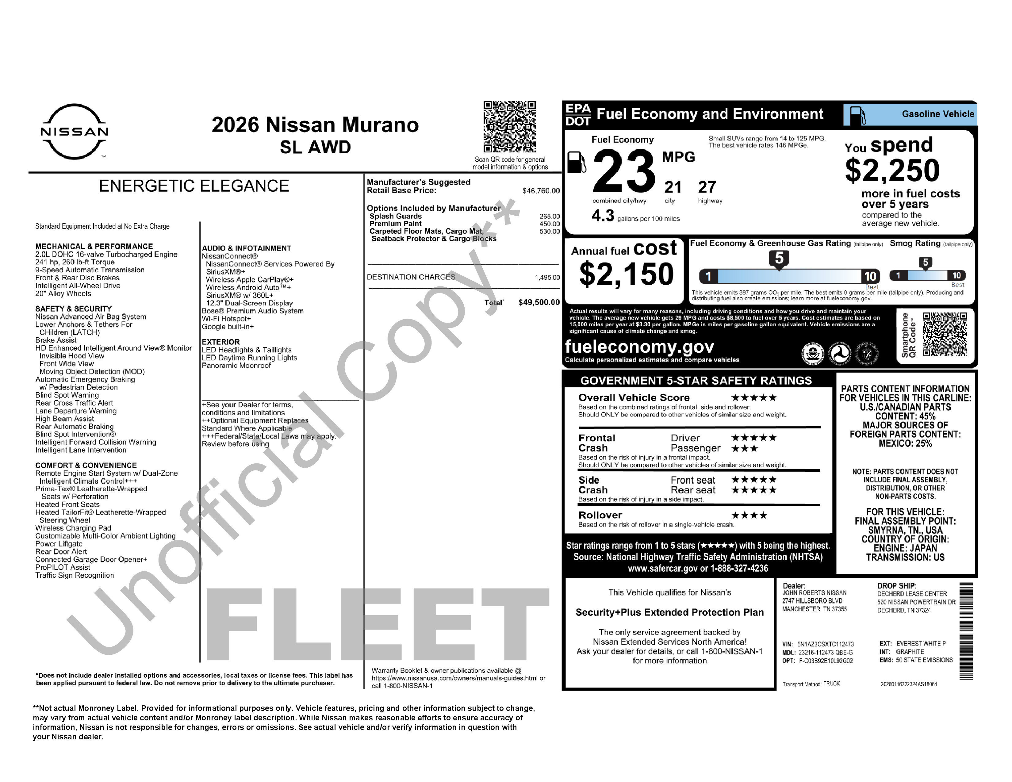 Used 2026 Nissan Murano SL AWD/4WD image 2