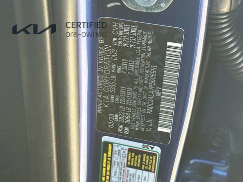 Certified 2023 Kia EV6 Wind RWD image 30