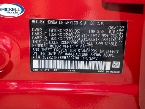 Certified 2024 Honda HR-V EX-L image 37