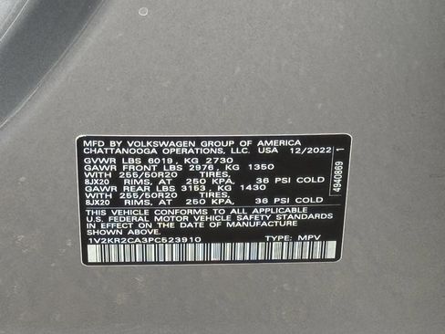 Certified 2023 Volkswagen Atlas SE w/ Panoramic Sunroof Package image 42