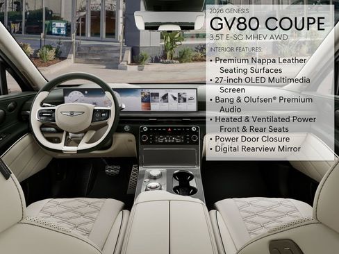 New 2026 Genesis GV80 3.5T e-SC image 18