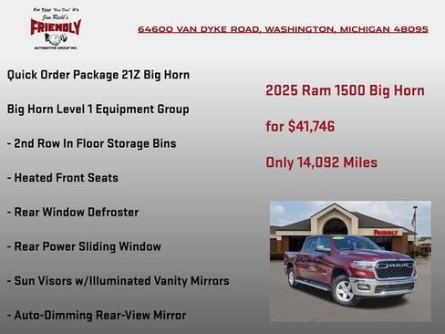 Used 2025 RAM 1500 Big Horn AWD/4WD image 5