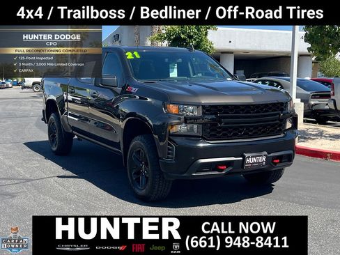 Used 2021 Chevrolet Silverado 1500 Custom Trail Boss AWD/4WD image 10