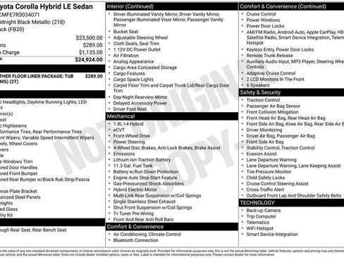 Used 2024 Toyota Corolla LE image 15