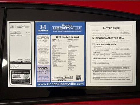 Certified 2022 Honda Civic Sport image 38