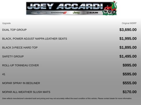 New 2026 Jeep Gladiator Rubicon w/ Dual Top Group image 3