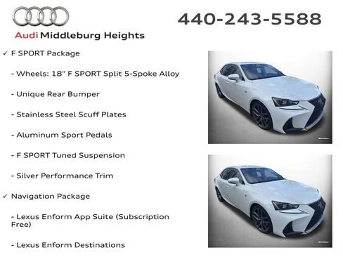 Used 2019 Lexus IS 300 F Sport w/ F Sport Package image 11