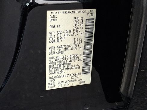 Used 2019 Nissan Frontier PRO-4X w/ Pro-4x Luxury Package image 24