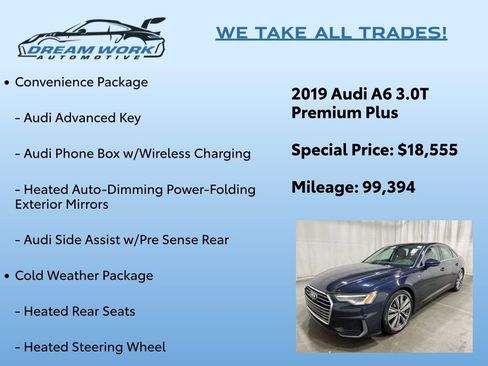 Used 2019 Audi A6 3.0T Premium Plus w/ Premium Plus Package image 2
