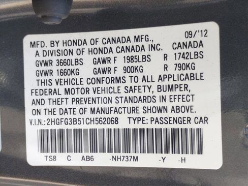 Used 2012 Honda Civic LX image 12