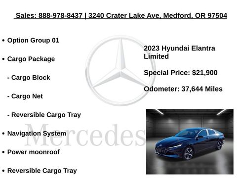 Used 2023 Hyundai Elantra Limited w/ Cargo Package image 5