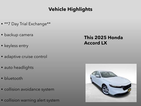 New 2025 Honda Accord LX image 5
