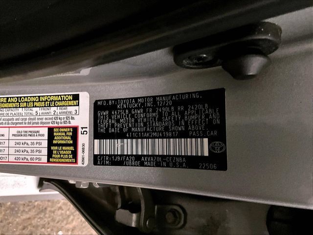 Used 2021 Toyota Camry LE FWD image 32