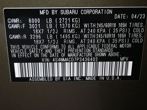 Used 2023 Subaru Ascent Premium w/ Convenience Package AWD/4WD image 9