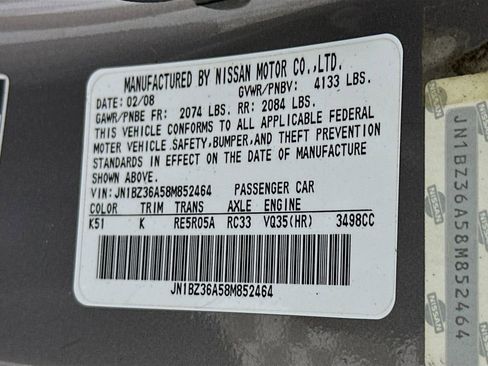 Used 2008 Nissan 350Z Touring image 24