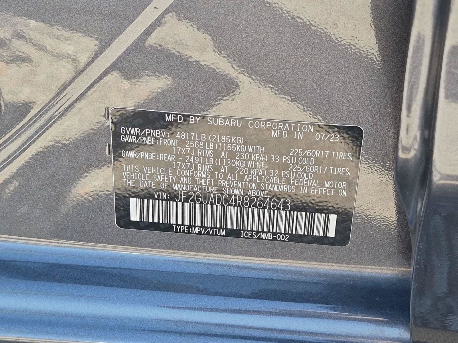 Certified 2024 Subaru Crosstrek 2.0i Premium AWD/4WD image 32