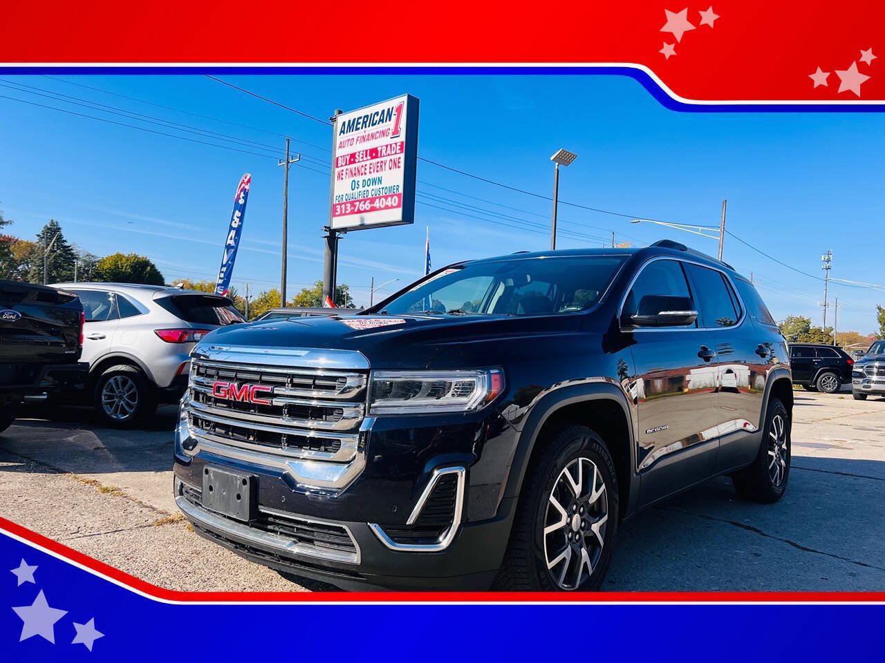 Used 2021 GMC Acadia SLE w/ Driver Convenience Package FWD image 1
