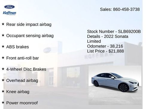 Used 2022 Hyundai Sonata Limited image 20