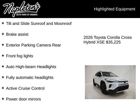 Used 2026 Toyota Corolla Cross AWD Hybrid w/ Convenience Package image 16