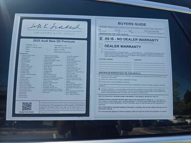Used 2025 Audi Q5 Premium w/ Convenience Package AWD/4WD image 16