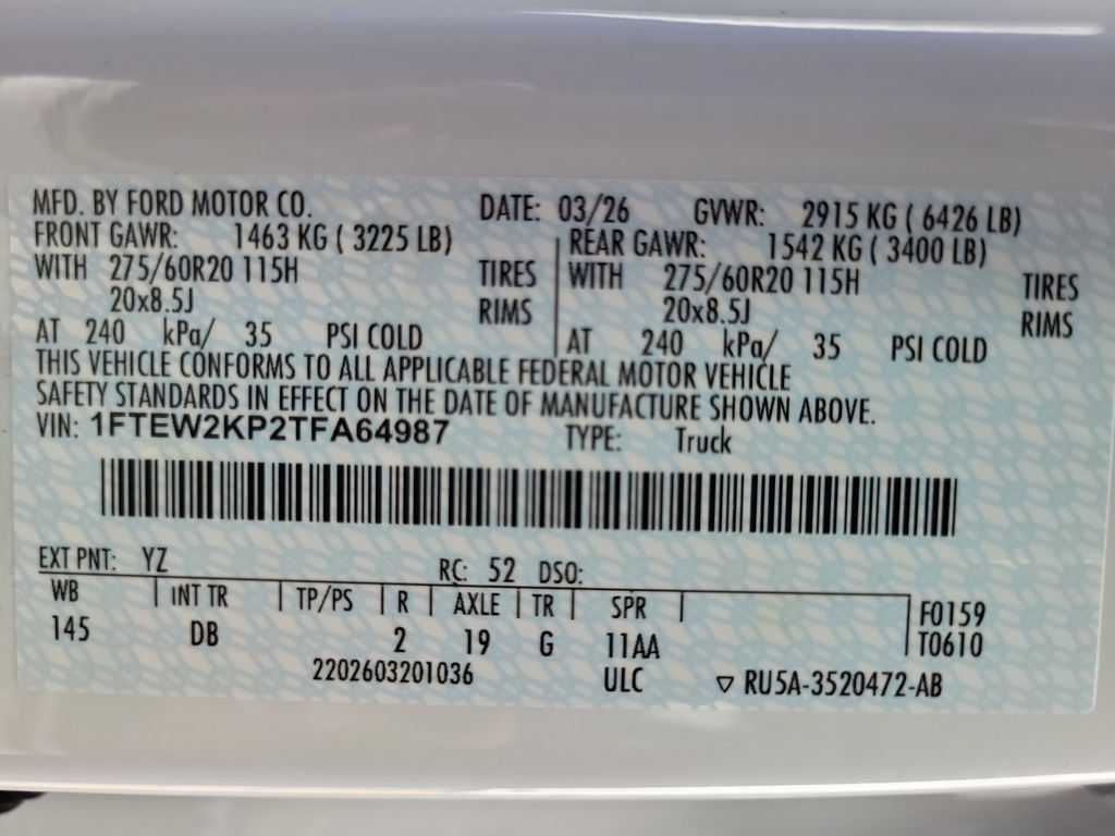 Used 2026 Ford F150 STX w/ Equipment Group 200A RWD image 25