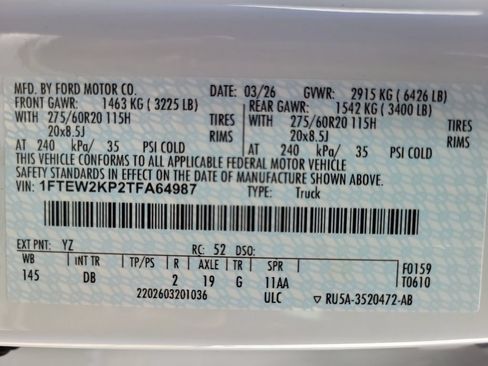 Used 2026 Ford F150 STX w/ Equipment Group 200A RWD image 25