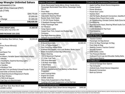 Certified 2021 Jeep Wrangler Unlimited Sahara w/ LED Lighting Group image 10