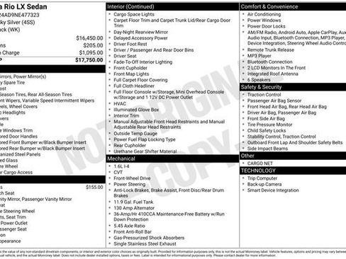 Used 2022 Kia Rio LX image 15