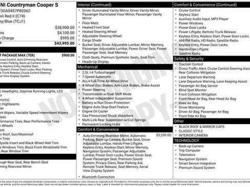 Used 2025 MINI Cooper Countryman S w/ Comfort Package Max image 38