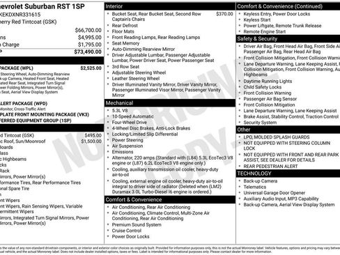 Used 2022 Chevrolet Suburban RST w/ Luxury Package AWD/4WD image 11