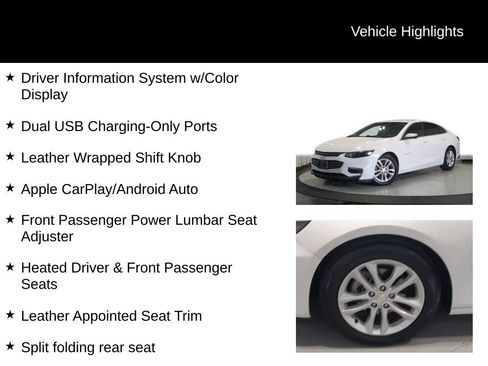 Used 2017 Chevrolet Malibu LT w/ Leather Package FWD image 32