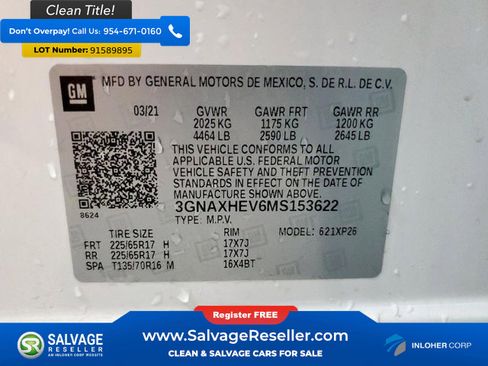 Used 2021 Chevrolet Equinox LS FWD image 17