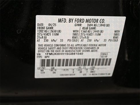 Used 2025 Ford Explorer Platinum w/ LUX Leather Package image 31