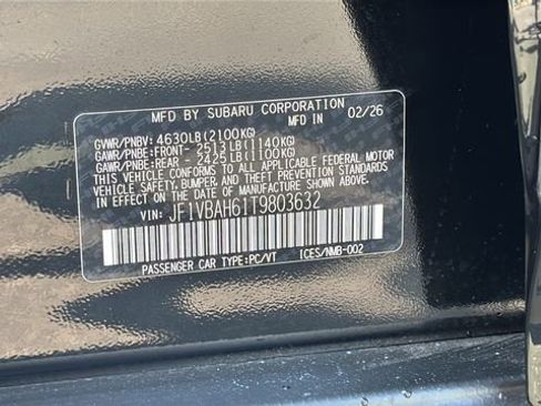 New 2026 Subaru WRX Premium AWD/4WD image 25