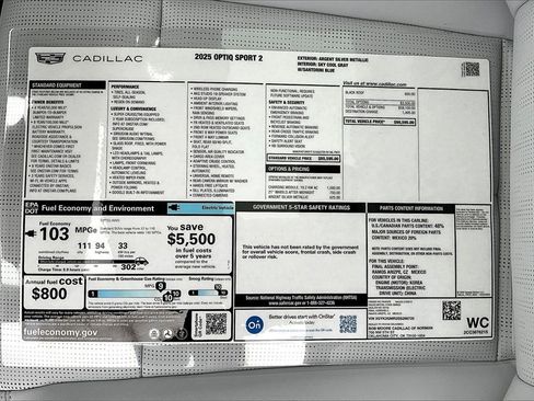 New 2025 Cadillac Optiq Sport 2 image 14
