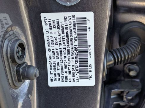 Certified 2021 Honda Civic EX image 25