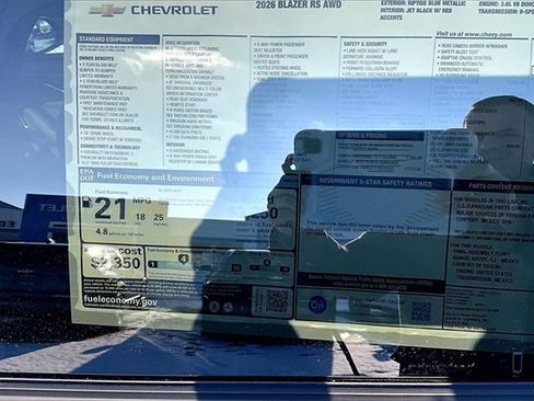 New 2026 Chevrolet Blazer RS w/ Driver Confidence II Package image 13