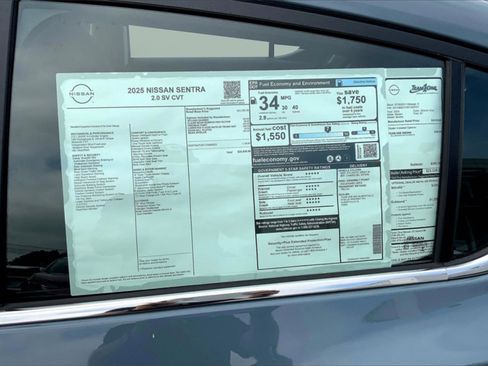 New 2025 Nissan Sentra SV image 14