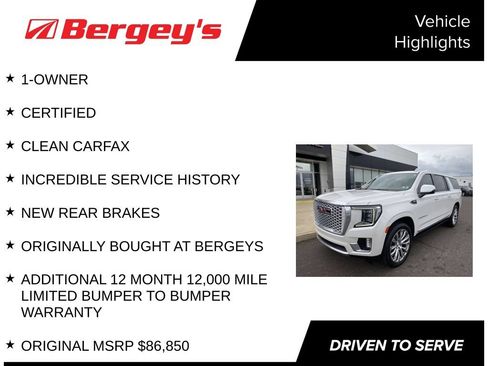 Certified 2022 GMC Yukon XL Denali w/ Denali Premium Package AWD/4WD image 4