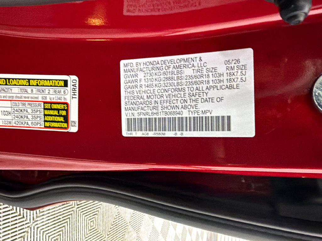 New 2026 Honda Odyssey EX-L image 37