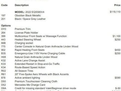 Certified 2022 Mercedes-Benz EQS 580 4MATIC Sedan image 4