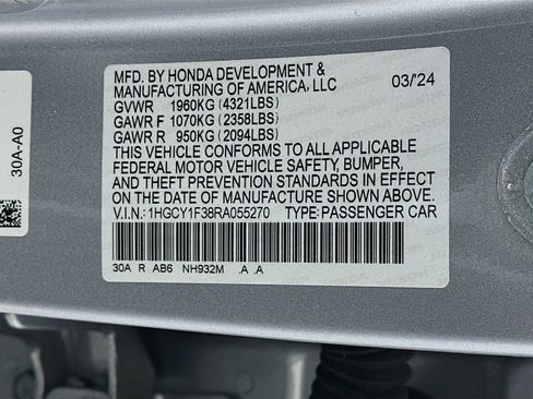 Used 2024 Honda Accord EX image 12