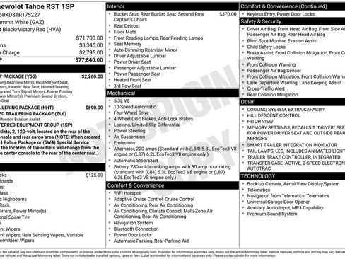 New 2026 Chevrolet Tahoe RST w/ Comfort Package image 3