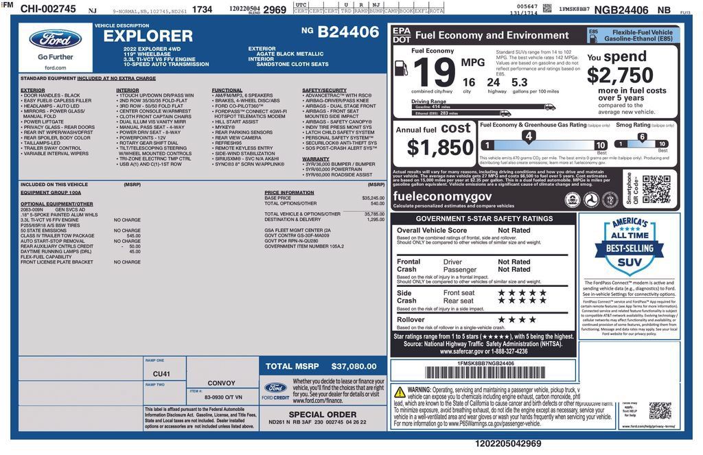 Used 2022 Ford Explorer 4WD w/ Class IV Trailer Tow Package image 27