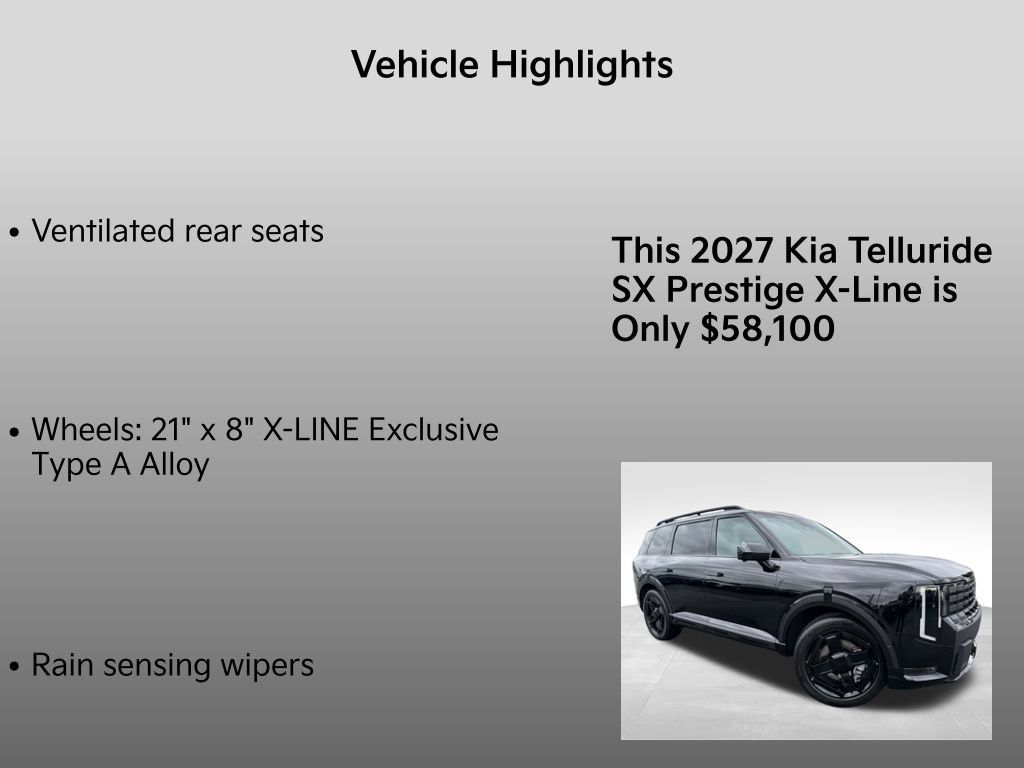 New 2027 Kia Telluride SX Prestige X-Line w/ Towing Package AWD/4WD image 35