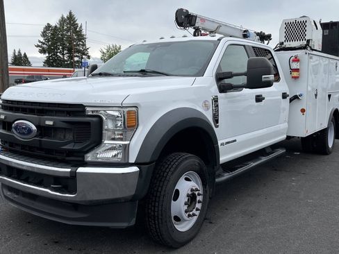 Used 2022 Ford F550 4x4 Crew Cab Super Duty w/ Power Equipment Group image 1