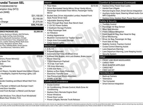 Used 2024 Hyundai Tucson SEL w/ Convenience Package AWD/4WD image 27